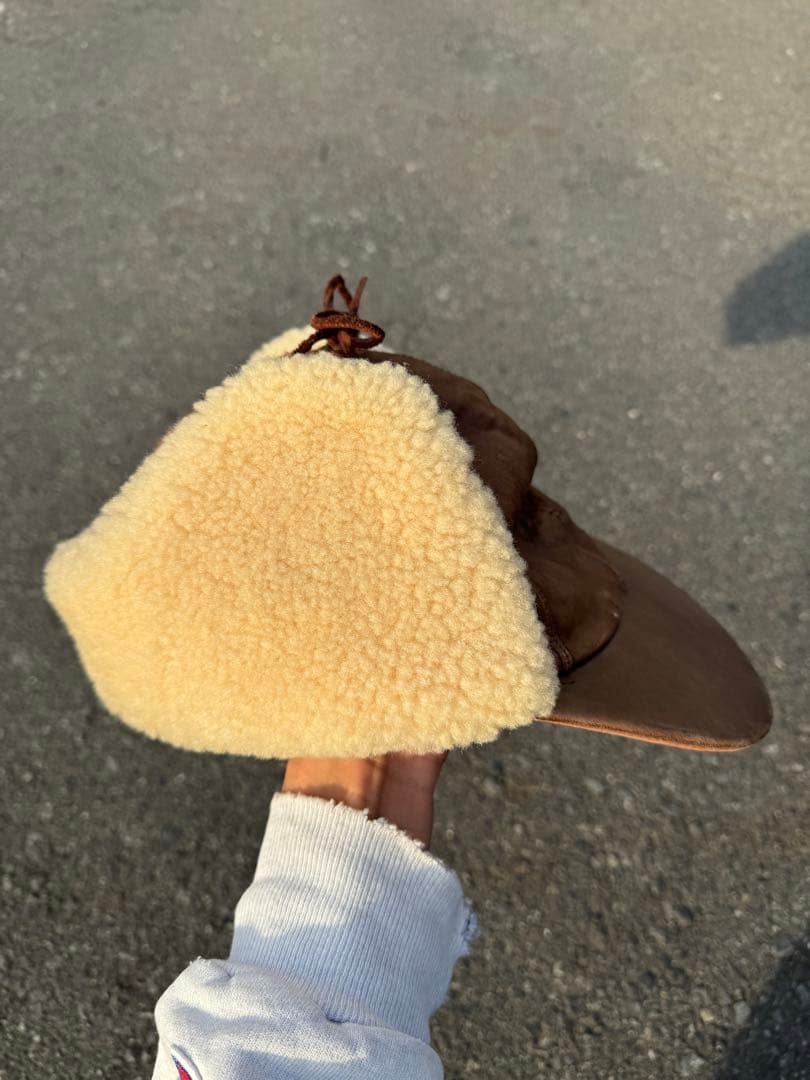 90’s Leather Flight Cap Banana Republic