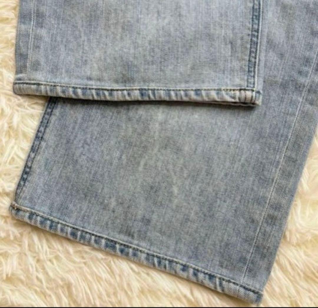【美品】YANUK ヤヌーク JOAN ルーズストレートデニム　22
