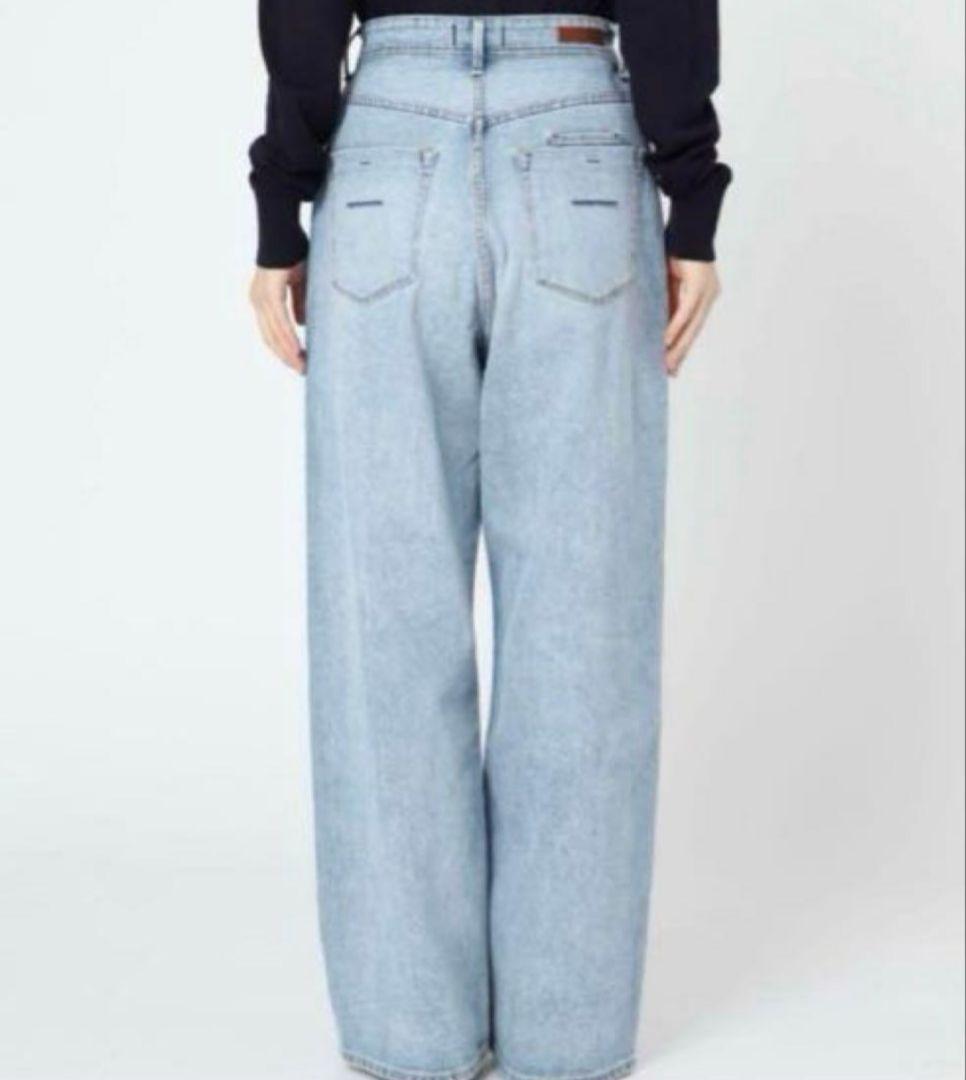 【美品】YANUK ヤヌーク JOAN ルーズストレートデニム　22
