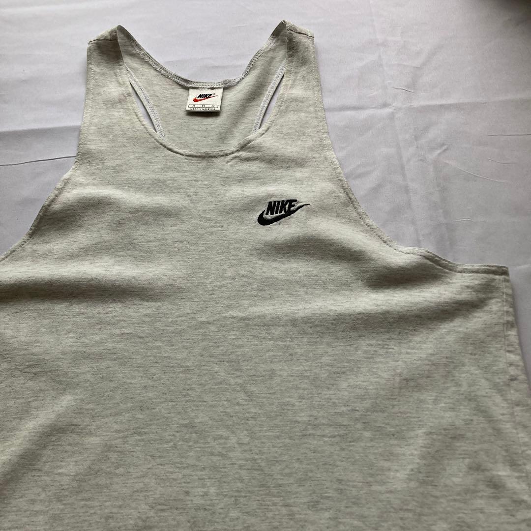 入手困難 90s NIKE vintage タンクトップ グレー 銀タグ 古着