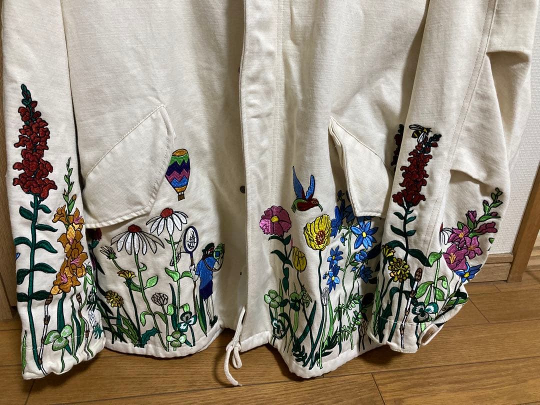 h*o様 GO SLOW CARAVAN (XL) 刺繍 モッズコート パーカー