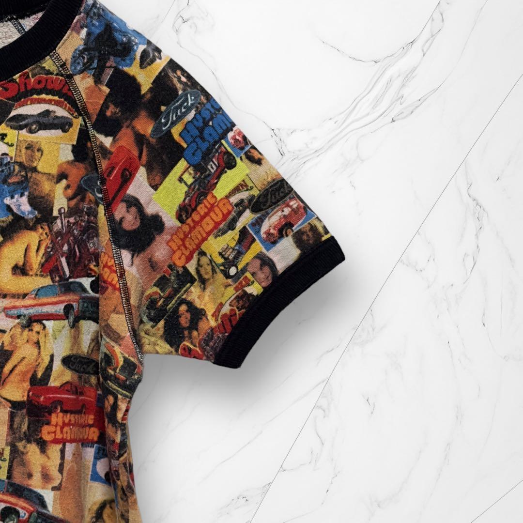 【入手困難☆90s】ヒステリックグラマー　リンガーTシャツ 裏起毛　Y2K