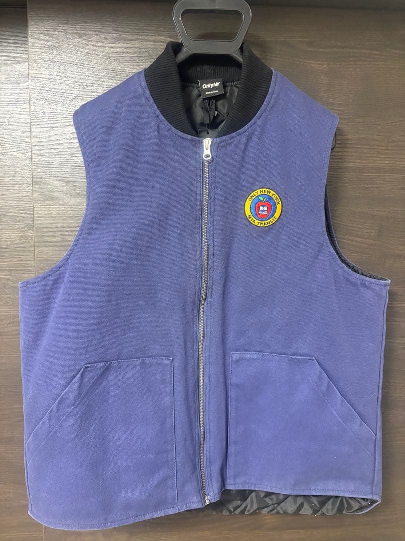 OnlyNY ネイビー ベスト WE MOVE NEW YORK
