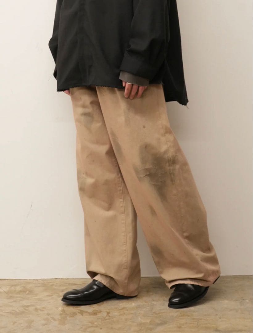 パンツ ANCELLM DENIM WIDE SLACKS