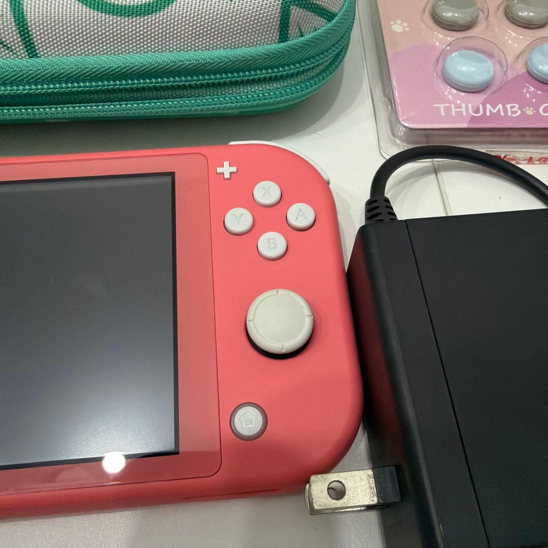【256GB SD/充電器他付き】Switch Lite コーラル ピンク