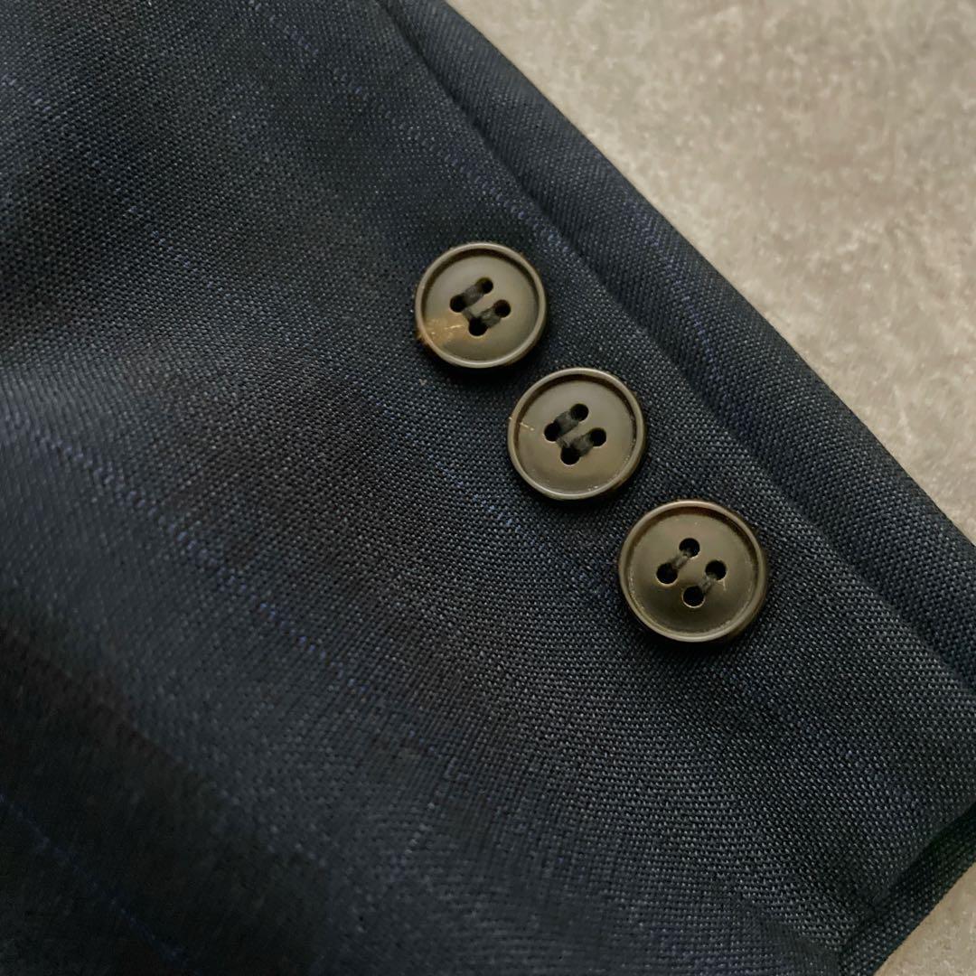 極上 イタリア製 Zegna深紺シングルスーツ × OLD CHANELネクタイ