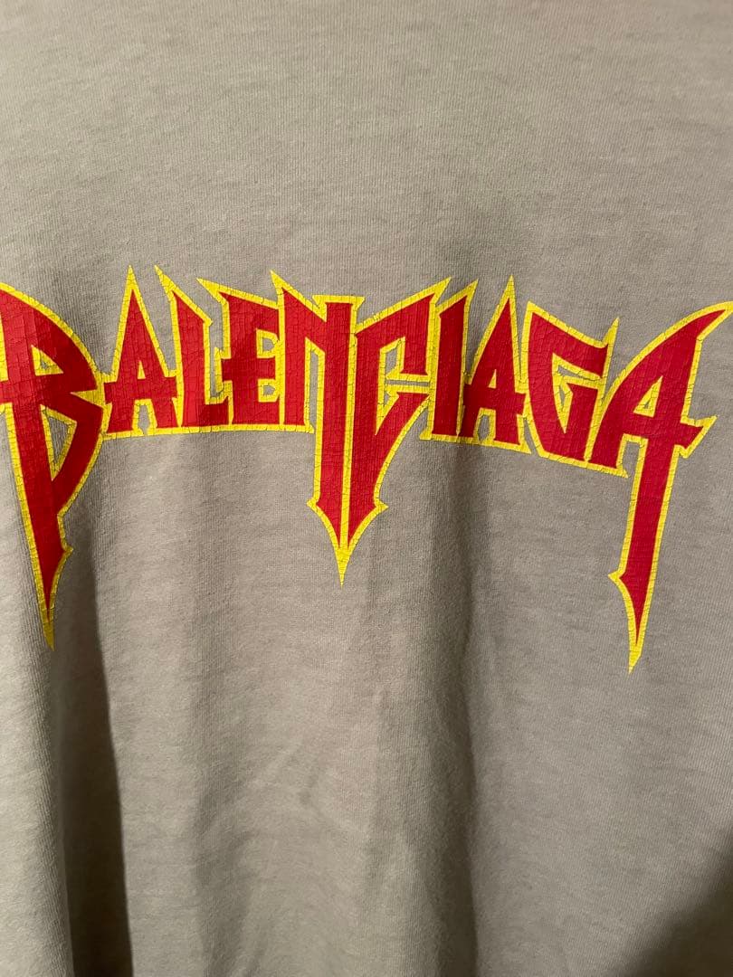 BALENCIAGA メタルロゴダメージレイヤードTシャツ size2 確実正規