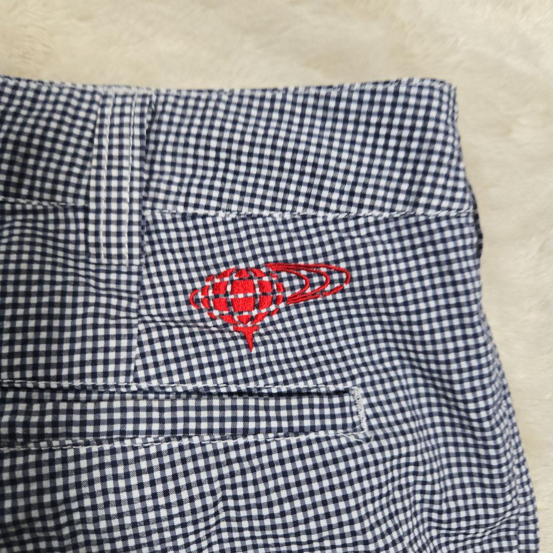 BEAMS GOLF シアサッカー チェック柄 パンツ XL