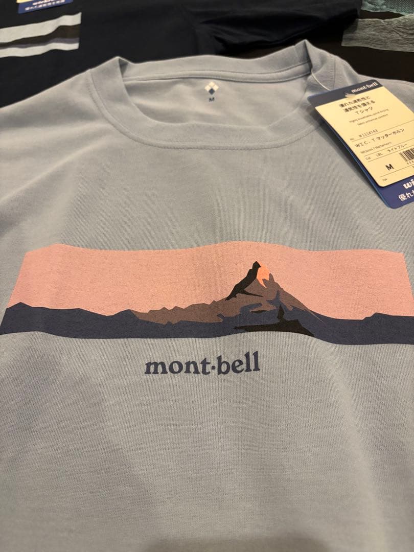 【新品】モンベル　3枚セット　半袖Tシャツ　メンズM