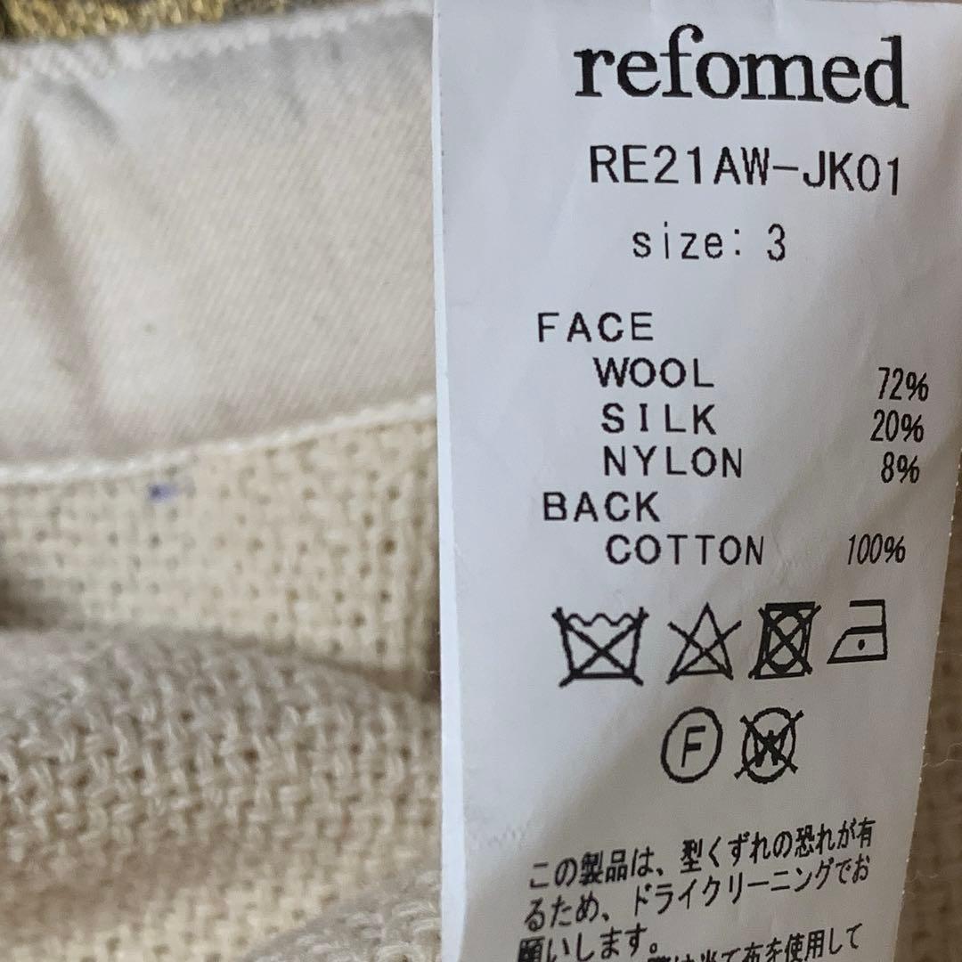 refomed カバーオール size 3 ウール/シルク混