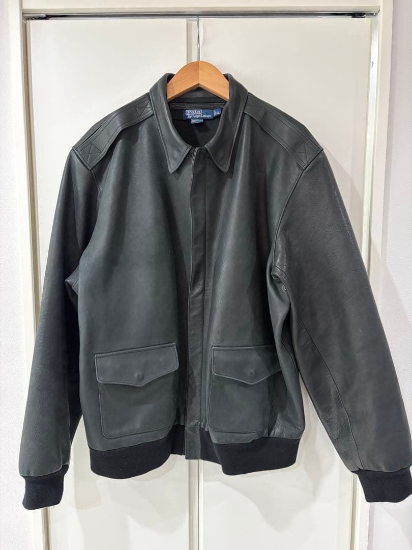 ‌*‌様 Polo by Ralph Lauren A2 レザージャケット XL