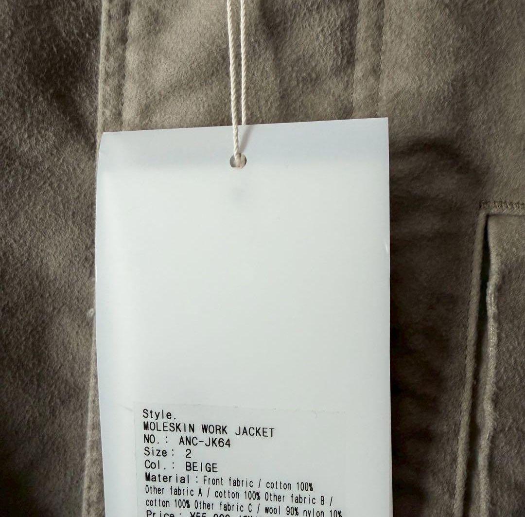 試着のみ 25AW ANCELLM MOLESKIN WORK JACKET 2