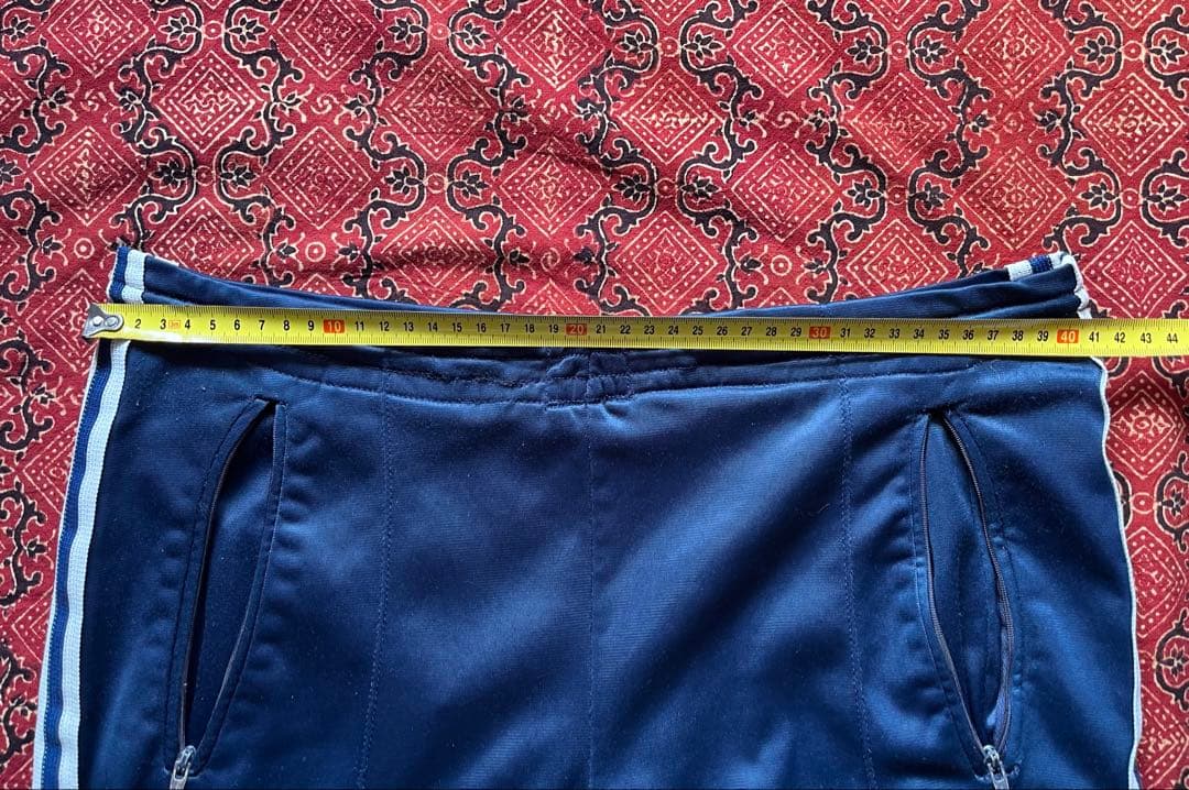 70s 80s Vtg adidas ATP USA製 トラックパンツ　ネイビー