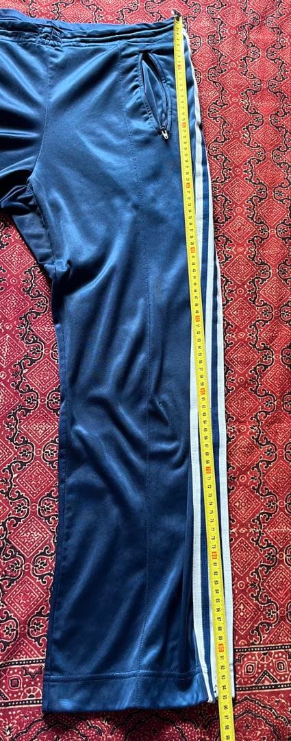 70s 80s Vtg adidas ATP USA製 トラックパンツ　ネイビー