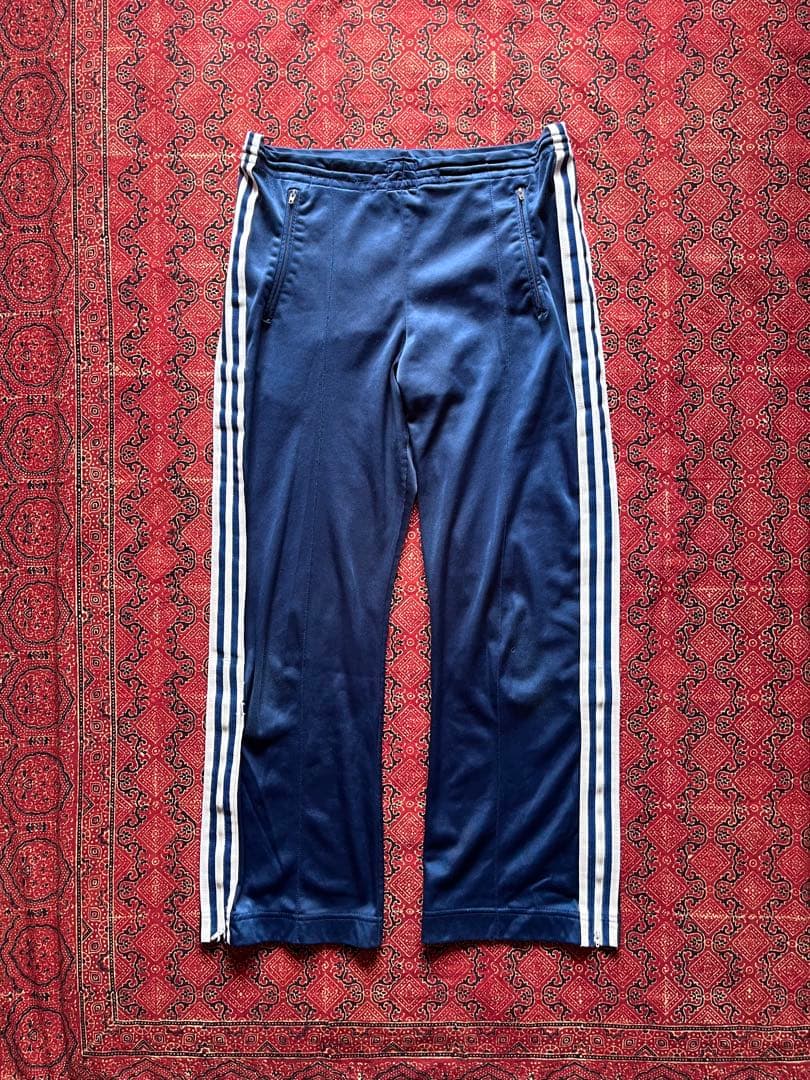 70s 80s Vtg adidas ATP USA製 トラックパンツ　ネイビー