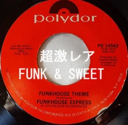 洋楽 FUNKHOUSE EXPRESS/FUNKHOUSE THEME/DAY BY