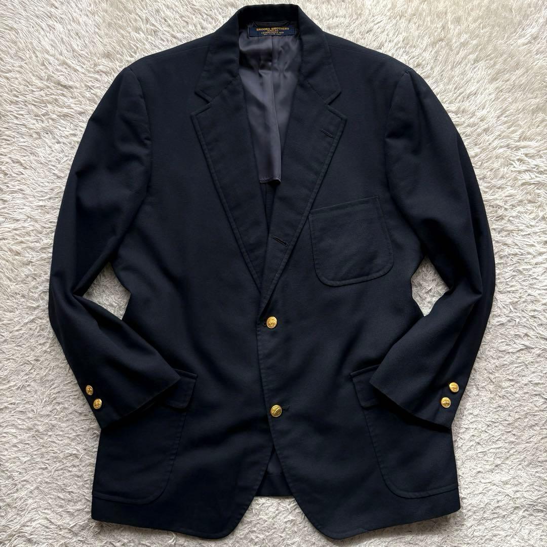 ★極希少★ Brooks Brothers MAKERS 紺ブレ USA製 XL