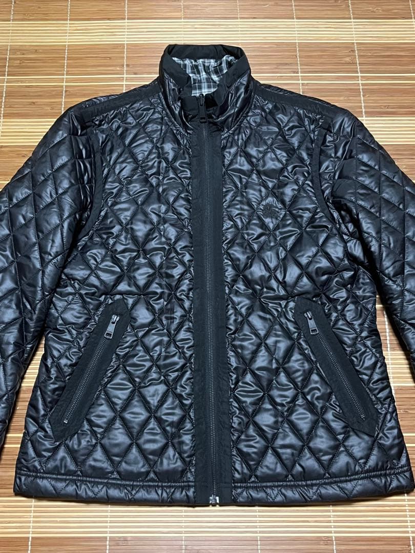【極上品】BURBERRY 多機能 コート 黒 LL バーバリー モッズ