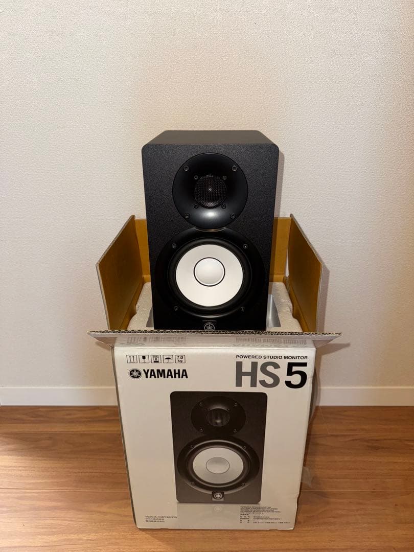 ヤマハHS5 モニタースピーカーセット　 高さ調整可能スタンド付き