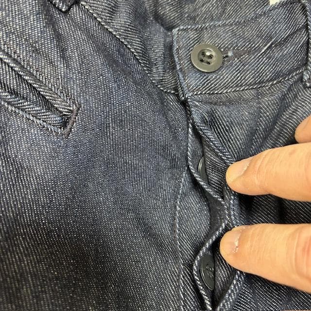 美品 Orcival ワイドデニムトラウザーズパンツ 1 濃紺 ユニセックス