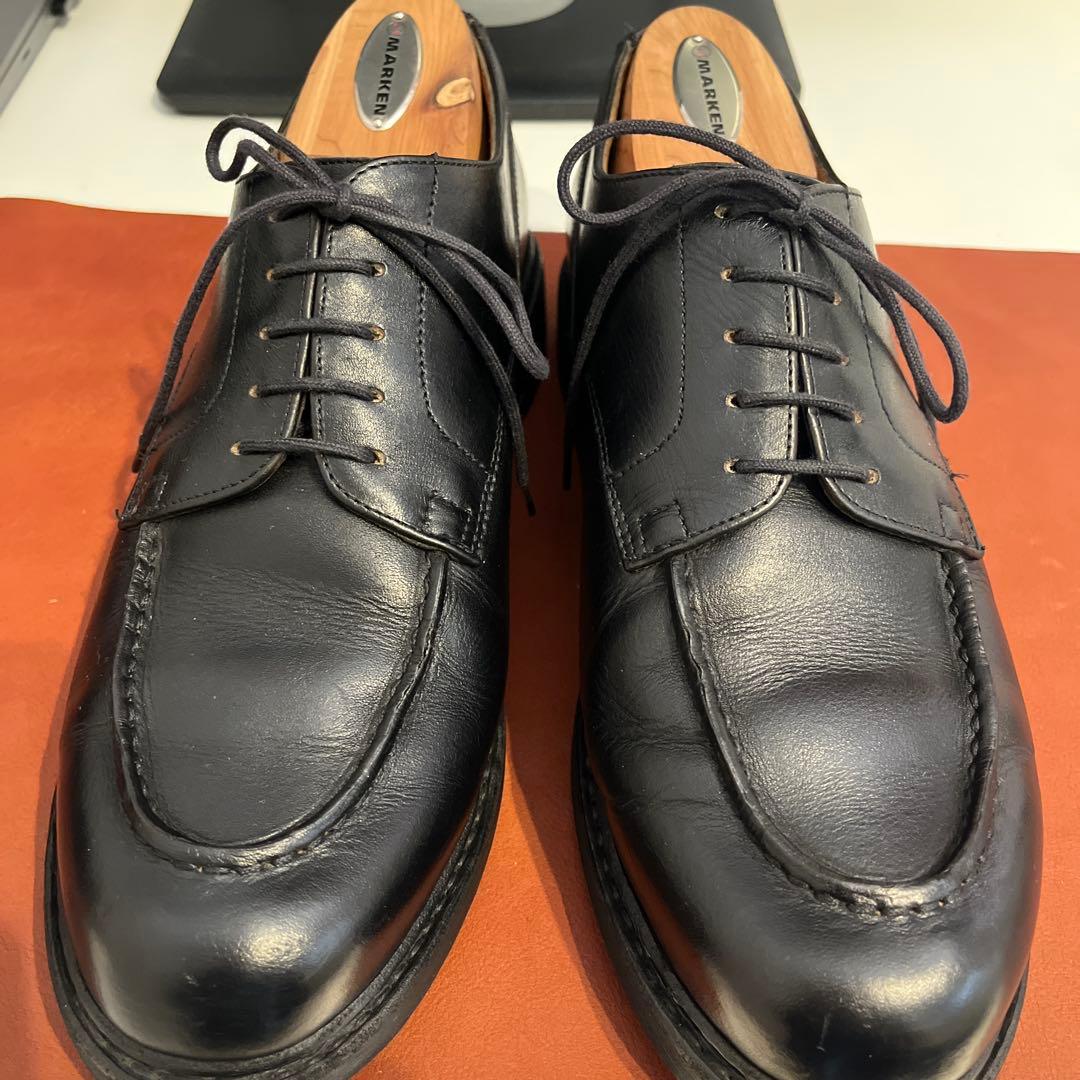 パラブーツ Uチップ シャンボード ブラック UK8.0 paraboot