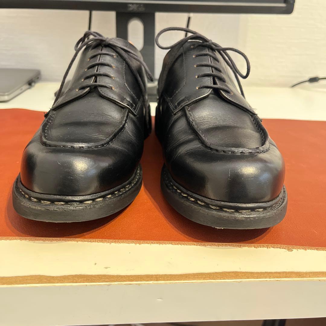 パラブーツ Uチップ シャンボード ブラック UK8.0 paraboot