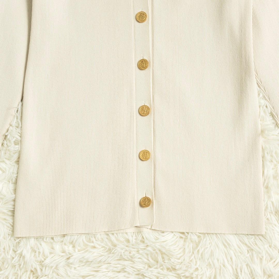 美品 Deuxieme Classe DINER RIB Vネックカーディガン