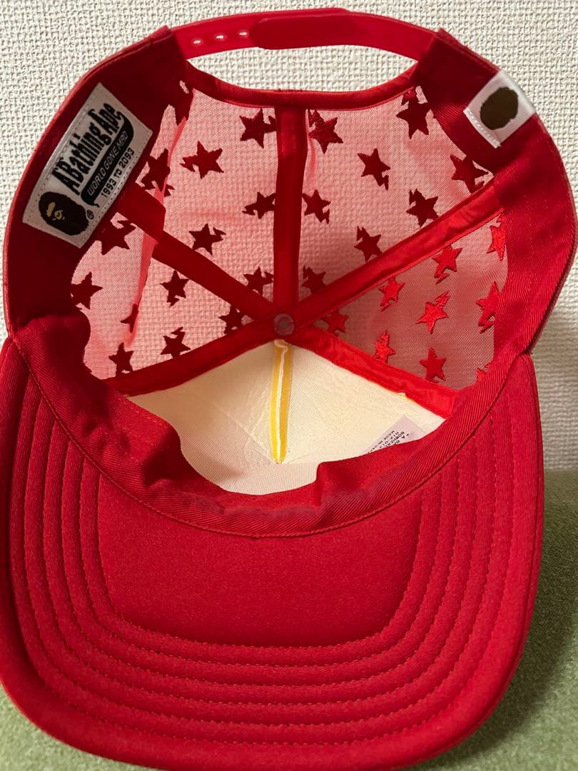 Bape 星柄メッシュキャップ エイプ 人気 美品