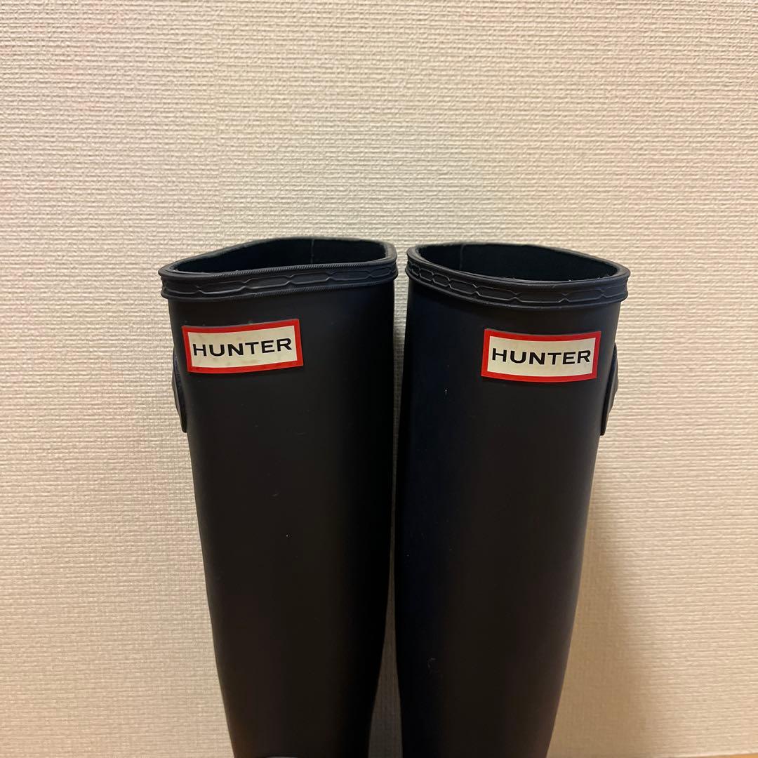 HUNTER ロングレインブーツ ブラック 23.0