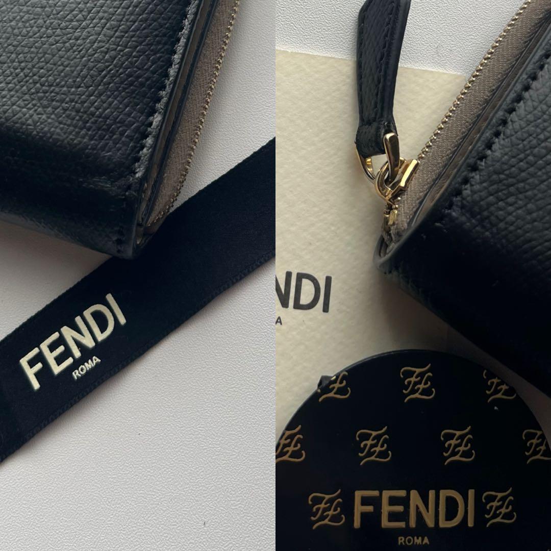 173 美品 FENDI フェンディ エフイズ 2つ折り財布