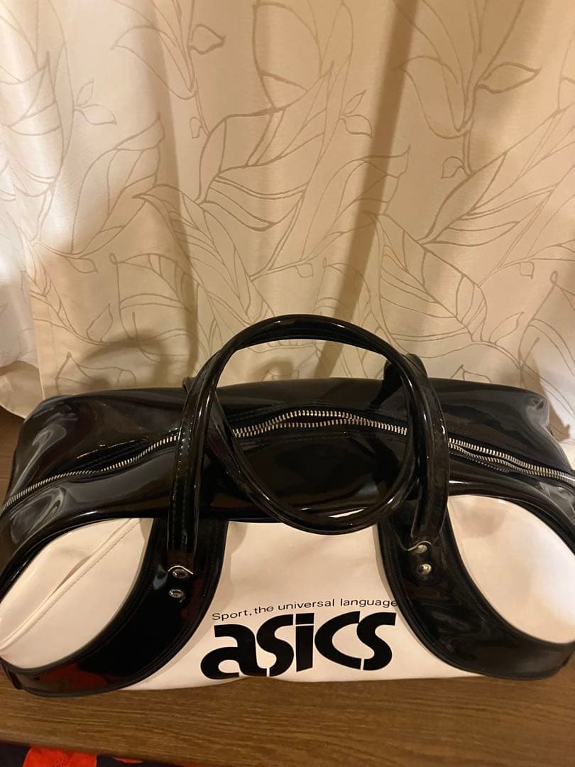 asics スポーツボストンバッグ ホワイト/ブラック