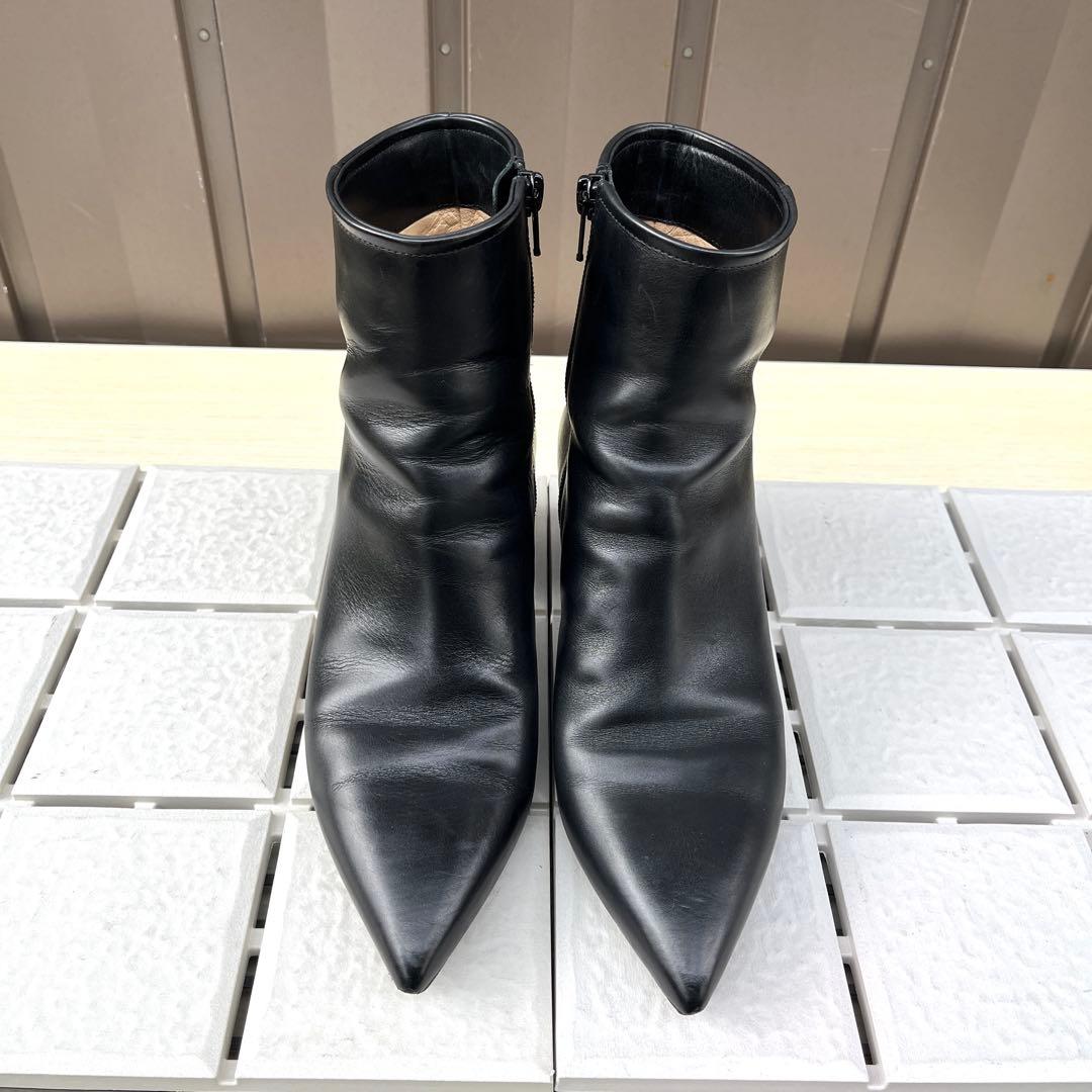 37.5 PELLICO ショートブーツ　黒　ペリーコ　レザー　24.5
