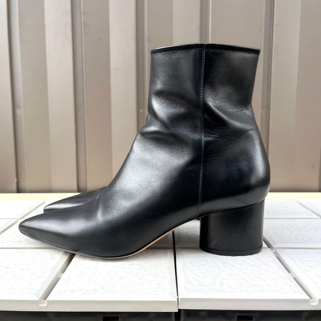 37.5 PELLICO ショートブーツ　黒　ペリーコ　レザー　24.5