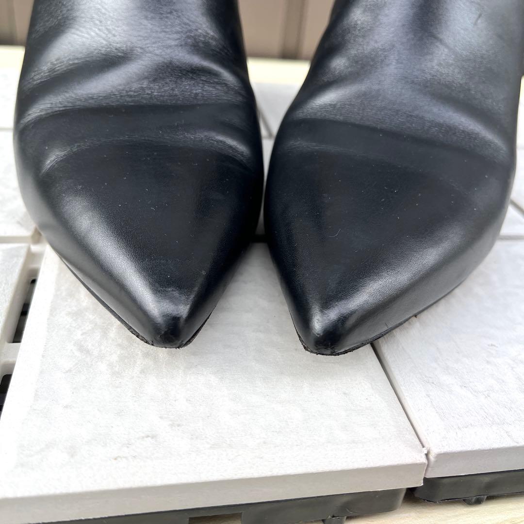 37.5 PELLICO ショートブーツ　黒　ペリーコ　レザー　24.5