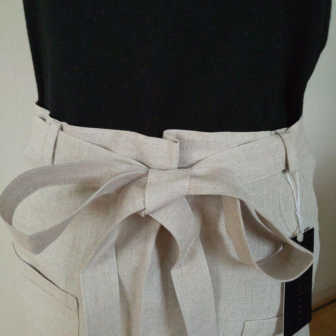 RALPH LAUREN 麻製エプロン ベージュ未使用タグ付き