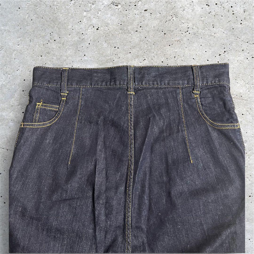 【美品】メルシーボークー サルエルデニム 濃紺 サイズ4（L相当） 廃盤