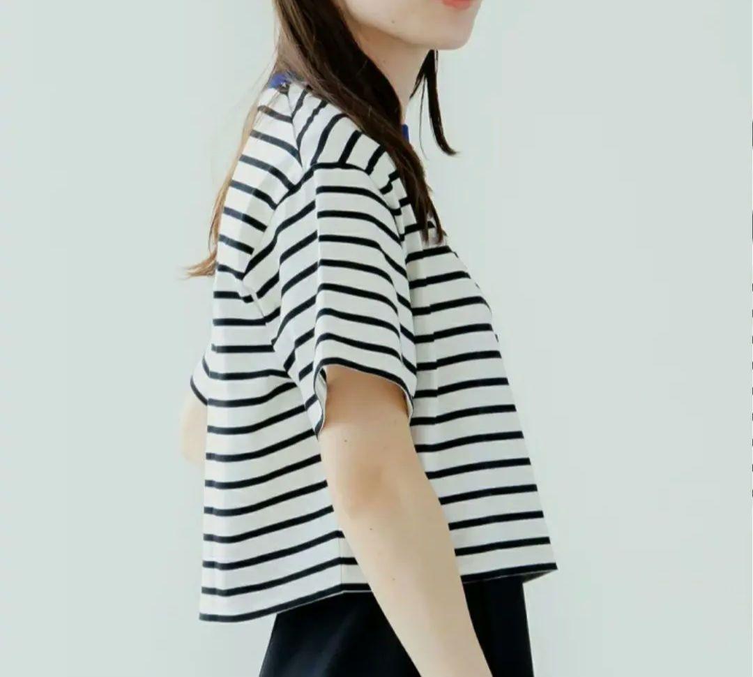 【タグ付き】オーシバル　半袖クルーネックワイドTシャツ　ボーダー　ORCIVAL