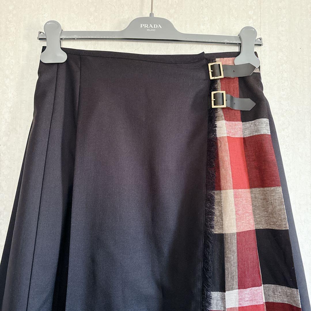 【極美品】BLUE LABEL CRESTBRIDGE ラップスカート 38
