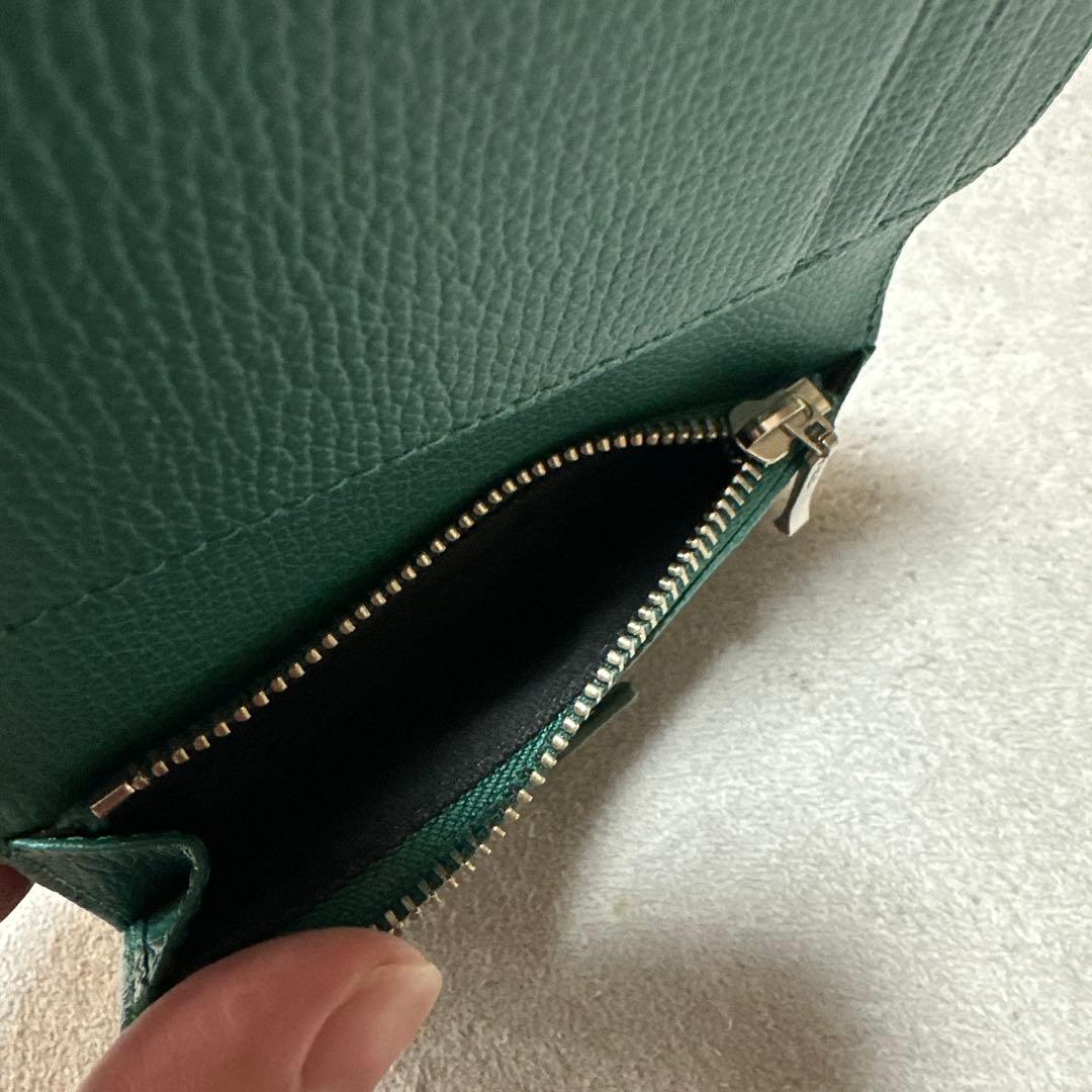 LACOSTE グリーン 二つ折り財布