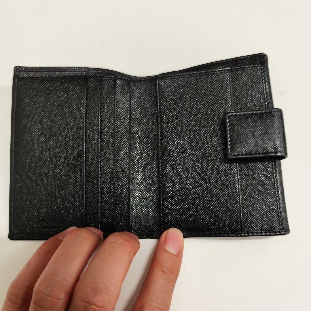 う*ぎ様 PRADA ブラック 三つ折り財布