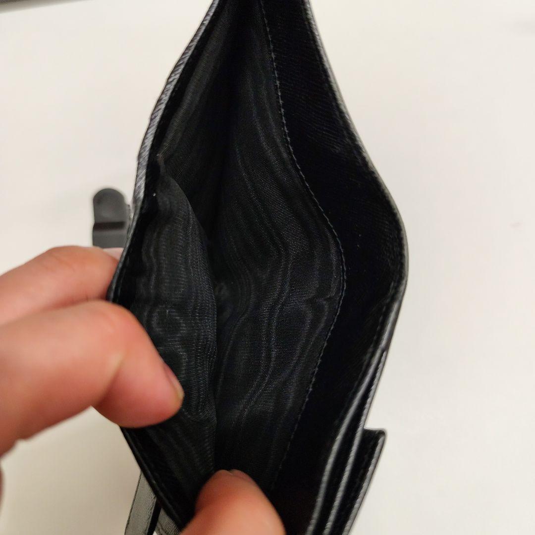 う*ぎ様 PRADA ブラック 三つ折り財布