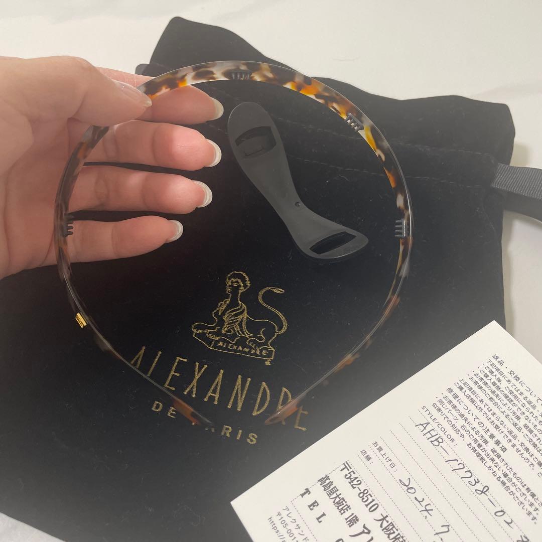 ALEXANDRE DE PARIS ヘアバンド トータスシェル
