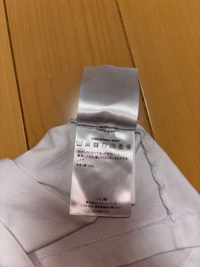 MONCLER ホワイト Tシャツ Lサイズ