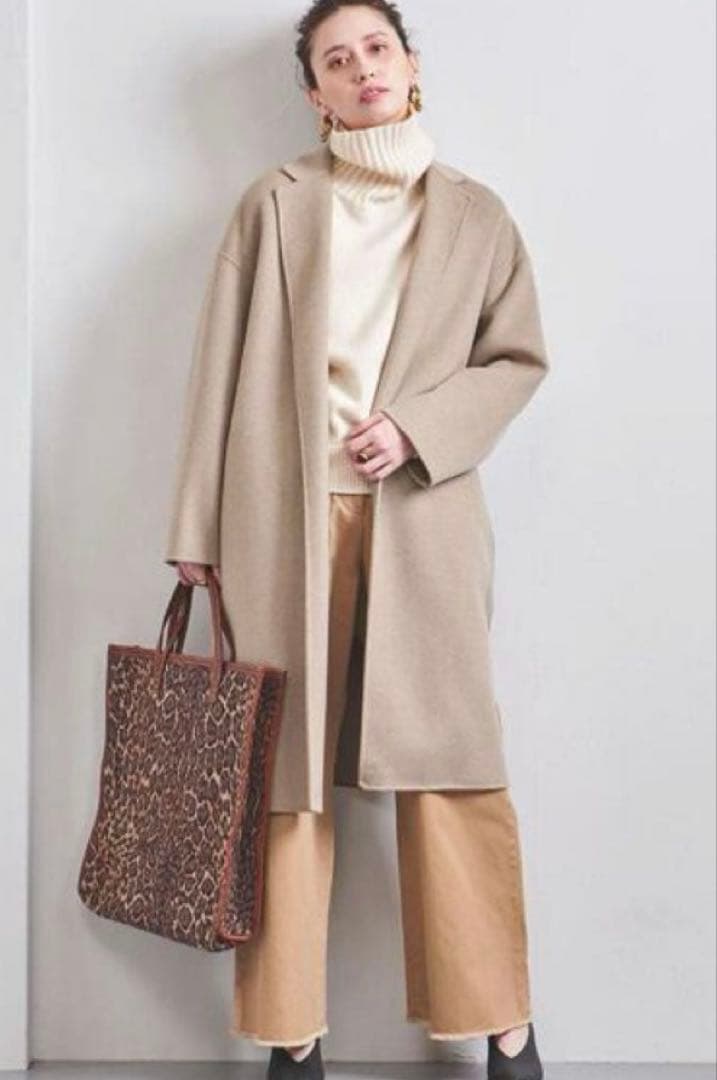 UNITED ARROWS リバー テーラード コート36ベージュ