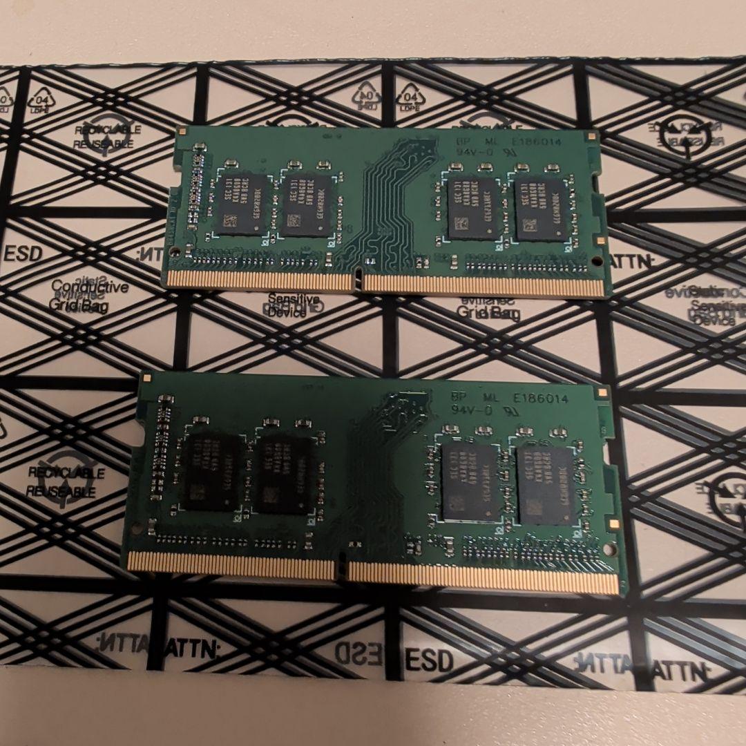 8GB DDR4 2400MHz SODIMMメモリー 2枚セット