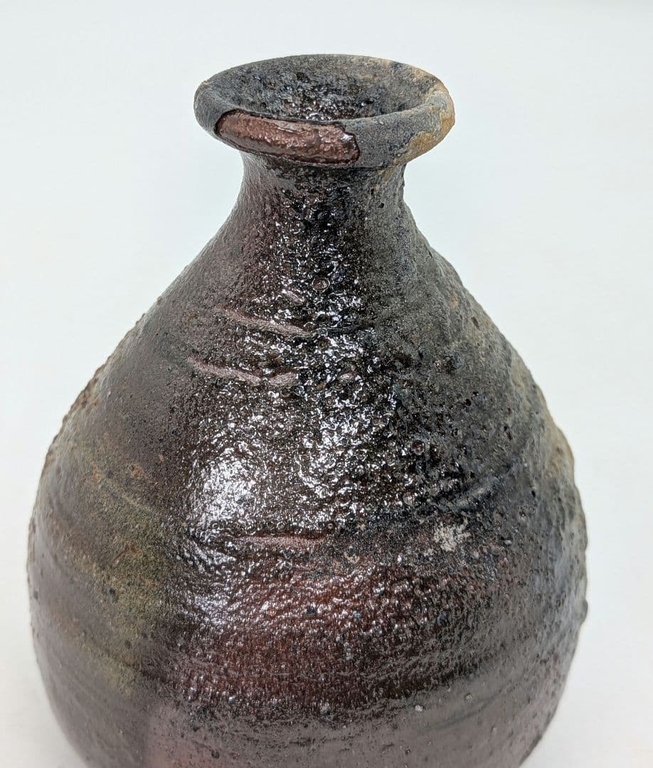 本山和泉 備前焼 徳利B 共箱栞 とっくり 酒器 食器 一輪挿し花入 花器 花瓶