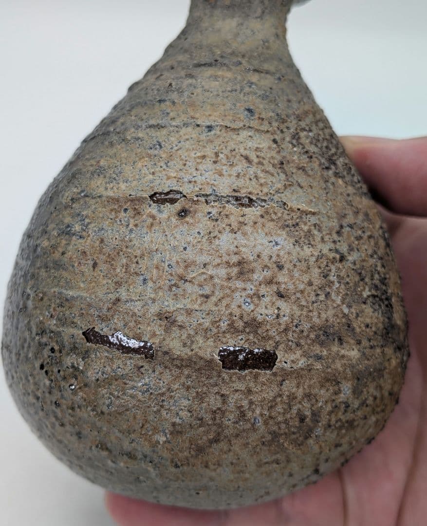 本山和泉 備前焼 徳利B 共箱栞 とっくり 酒器 食器 一輪挿し花入 花器 花瓶
