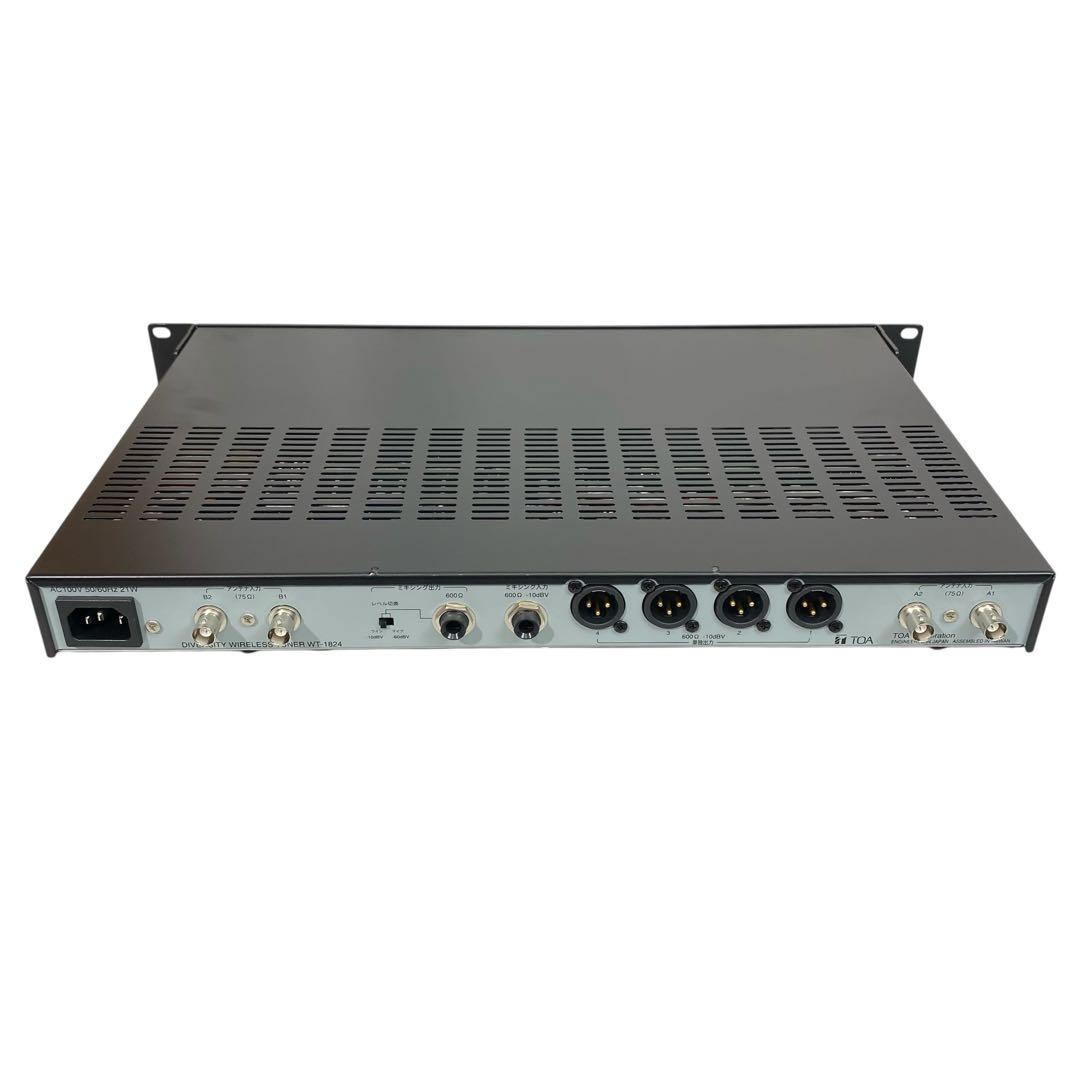 【動作良好】TOA ワイヤレスチューナー WT-1824 4波実装 受信機　美品