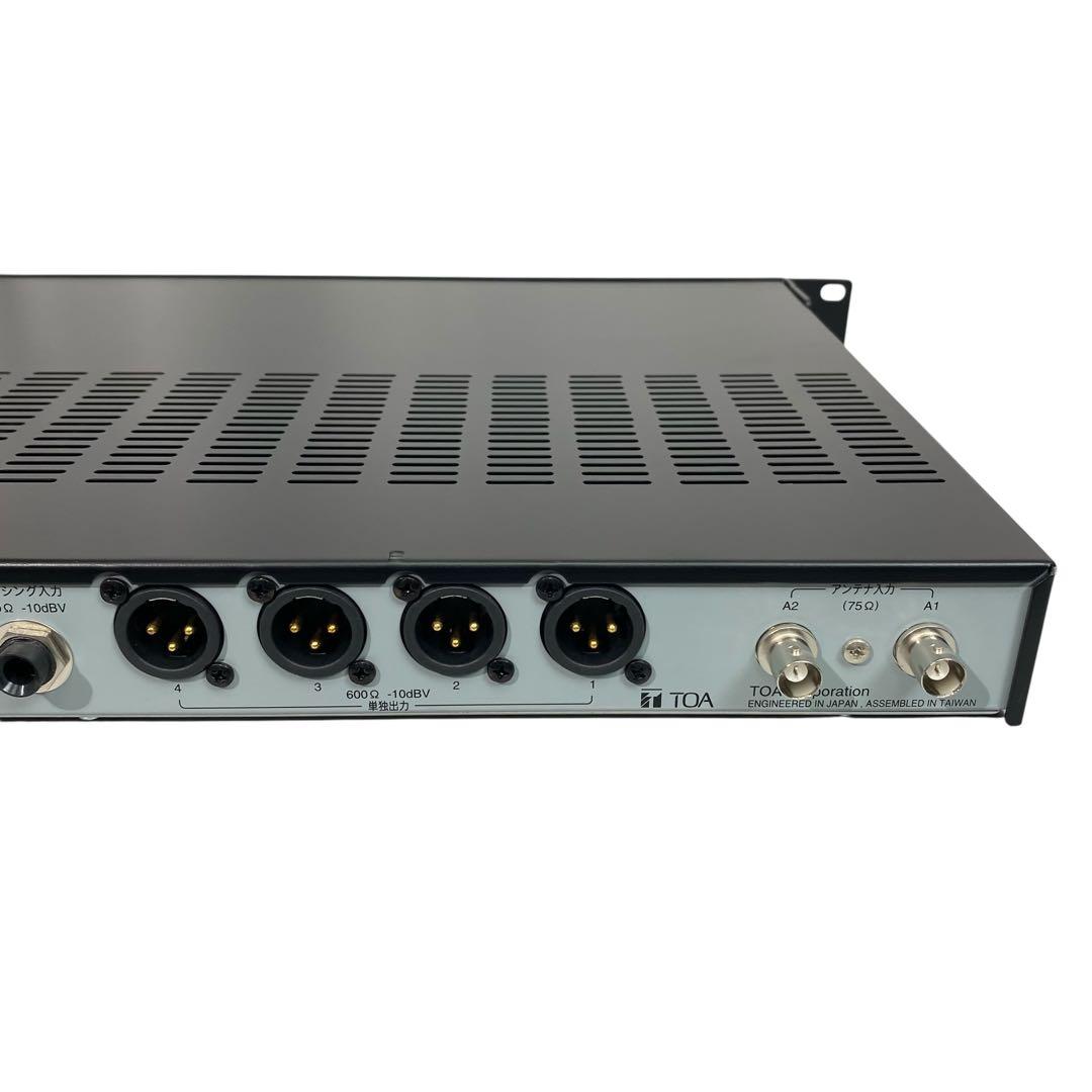 【動作良好】TOA ワイヤレスチューナー WT-1824 4波実装 受信機　美品