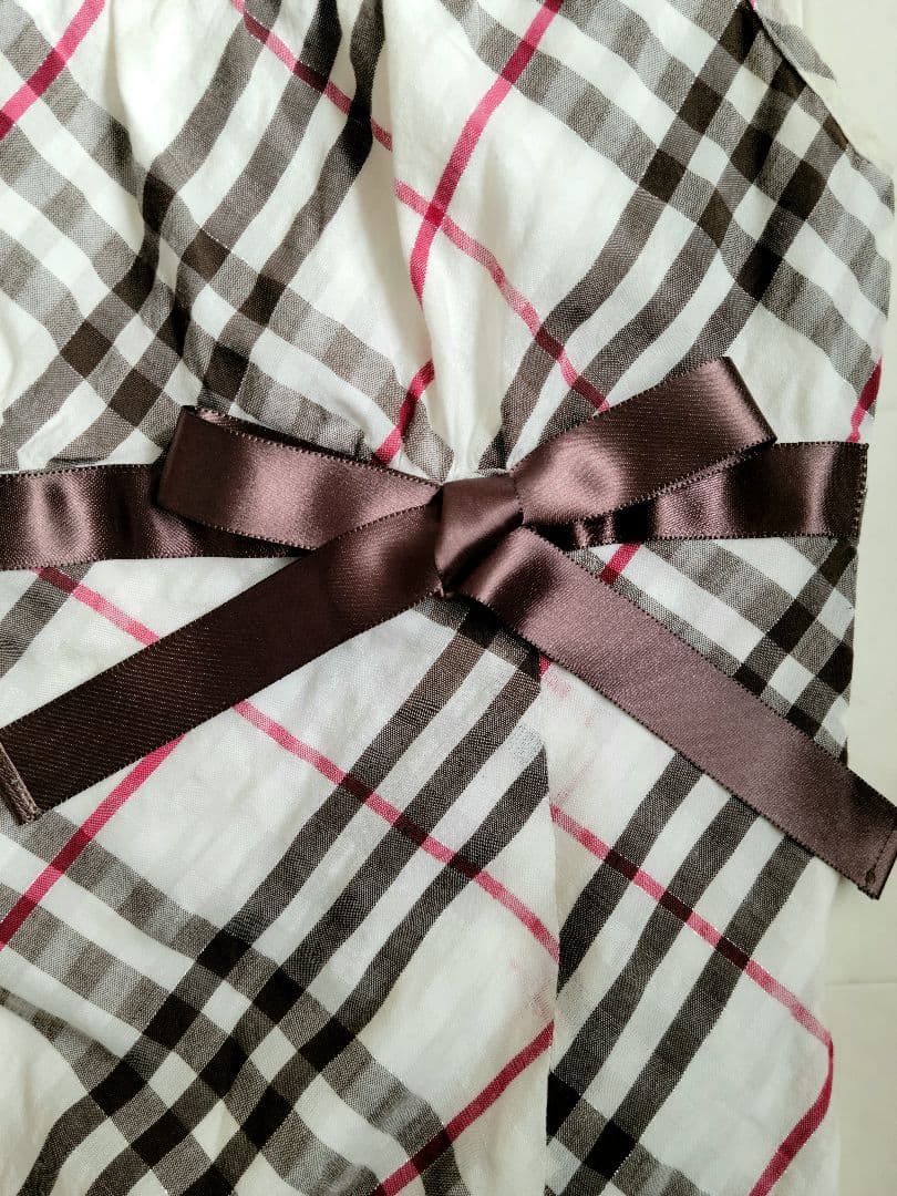 BURBERRY　BLUELABEL　バーバリーチェック柄フレアワンピース　３６